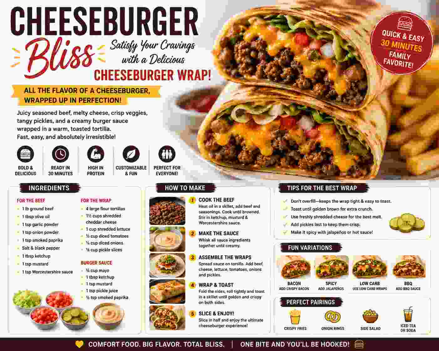 Cheeseburger Wrap