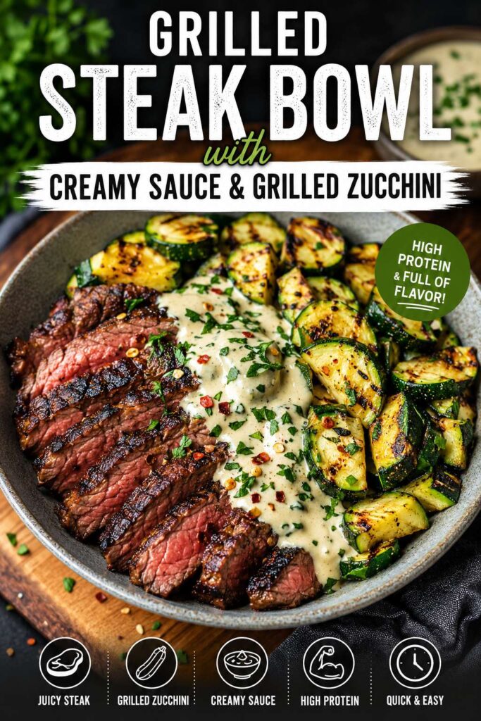 wl with Sauce and Grilled Zucchini